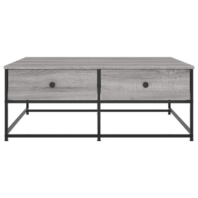 vidaXL Table basse sonoma gris 100x99x40 cm bois d'ingénierie