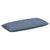 vidaXL Coussin de Dos Bleu 120 x 50 cm Tissu en velours c&ocirc;tel&eacute;