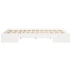 vidaXL Cadre de lit sur&eacute;lev&eacute; Blanc 120 x 200 cm Bois massif en pin