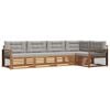 vidaXL Ensemble de canap&eacute;s d'ext&eacute;rieur 5 pc Gris Naturel et Clair