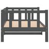vidaXL Lit de jour sans matelas gris bois de pin massif 90x200 cm