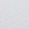vidaXL Matelas Blanc et Gris 90 x 200 cm Tissu jacquard