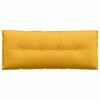 vidaXL Coussin de Dos Jaune clair 120 x 50 cm Tissu en velours c&ocirc;tel&eacute;