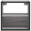 vidaXL Table de chevet murale sonoma gris 40x31x39,5 cm