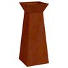 vidaXL Jardini&egrave;re &agrave; pilier Rouill&eacute; 40 x 40 x 100 cm Acier patin&eacute;