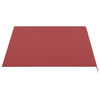 vidaXL Tissu de remplacement pour auvent Bordeaux rouge 3,5x2,5 m