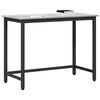 vidaXL table Gris Sonoma 80 x 50 x 76,5 cm Bois d'ing&eacute;nierie et acier