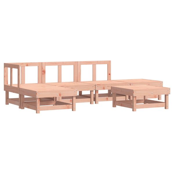 vidaXL Salon de jardin 6 pcs bois massif douglas