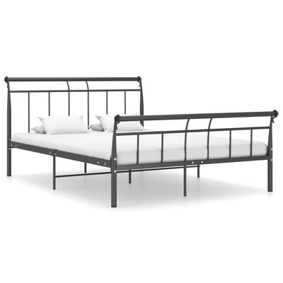 vidaXL Cadre de lit sans matelas noir métal 140x200 cm