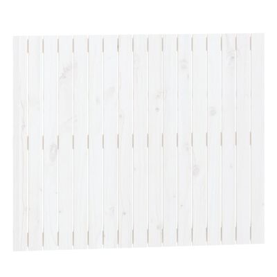 vidaXL Tête de lit murale Blanc 108x3x90 cm Bois massif de pin