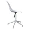 vidaXL Chaises pivotantes &agrave; manger lot de 4 blanc PP