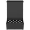 vidaXL Distributeur pour lapins Noir 17,5 x 26 x 28,5 cm