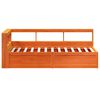 vidaXL Lit biblioth&egrave;que sans matelas cire marron 90x200 cm pin massif