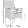 vidaXL Ensemble de salle &agrave; manger pour jardin 9 pcs Beige polyrotin