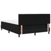 vidaXL Lit &agrave; ressorts avec matelas avec LED Noir 160 x 200 cm tissu