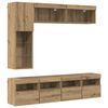 vidaXL Meuble TV 7 pc Ch&ecirc;ne artisanal Bois d'ing&eacute;nierie