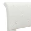 vidaXL Cadre de lit Blanc Similicuir 180 x 200 cm