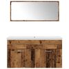 vidaXL Ensemble de meubles salle de bain 3 pcs bois d'ing&eacute;nierie