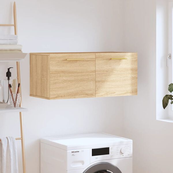 vidaXL Armoire murale ch&ecirc;ne sonoma 80x36,5x35 cm bois d'ing&eacute;nierie