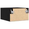 vidaXL Cabinet de chevet Ch&ecirc;ne noir 35 x 35 x 20 cm Bois d'ing&eacute;nierie
