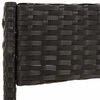 vidaXL Salon de jardin 4 pcs avec coussins Noir R&eacute;sine tress&eacute;e