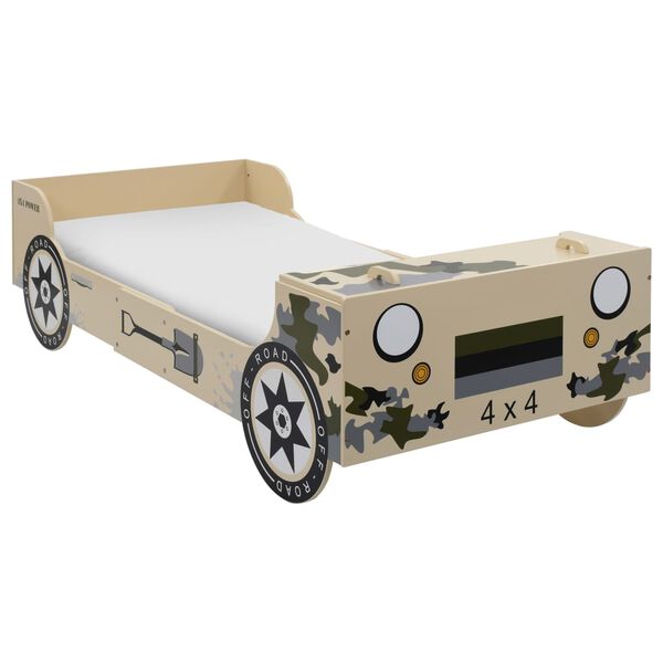 vidaXL Lit tout-terrain pour enfants 90 x 200 cm Camouflage