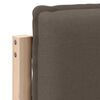 vidaXL T&ecirc;te de lit capitonn&eacute;e Gris Naturel et Clair 160 cm Pin massif