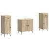 vidaXL Ensemble de meuble de salle de bain 3 pi&egrave;ces BREDA Ch&ecirc;ne Sonoma