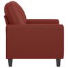 vidaXL Fauteuil Rouge bordeaux 60 cm Similicuir