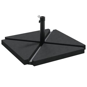 vidaXL Ensemble de bases de parasols de jardin 5 pcs granit et acier