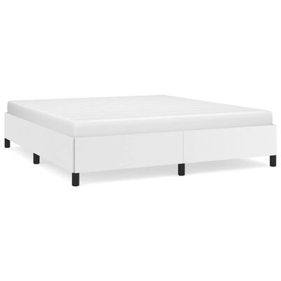 vidaXL Cadre de lit sans matelas blanc 180x200 cm similicuir