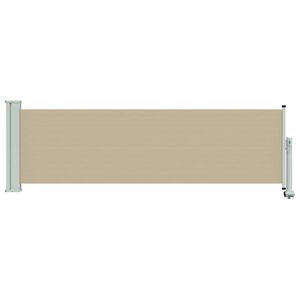 vidaXL Auvent lat&eacute;ral 100% polyester fer acier