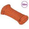 vidaXL Corde de bateau Orange 3 mm 50 m Polypropyl&egrave;ne