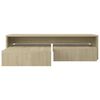 vidaXL Set de tables basses gigognes ch&ecirc;ne sonoma bois d'ing&eacute;nierie
