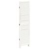 vidaXL Cloison de s&eacute;paration 4 panneaux blanc bois de paulownia massif