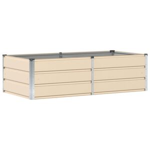 vidaXL Jardini&egrave;re Ivoire 160 x 80 x 45 cm Acier