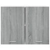 vidaXL Armoire suspendue "Lyon" Gris Sonoma 80 x 31 x 60 cm Bois d'ing&eacute;nierie