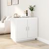 vidaXL Buffet Blanc 80x40x75 cm Bois d'ing&eacute;nierie