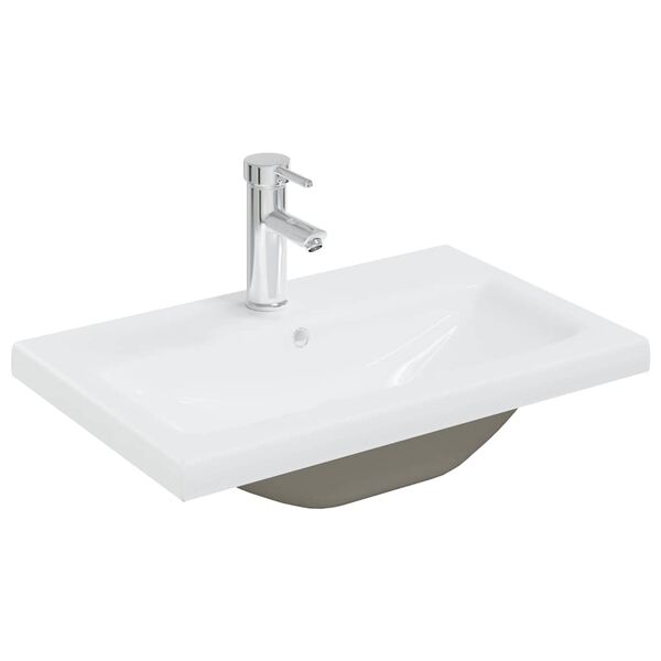 vidaXL Ensemble de meubles de salle de bain 5 pcs gris b&eacute;ton