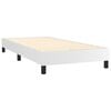 vidaXL Sommier &agrave; lattes de lit avec matelas Blanc 80x200 cm Similicuir