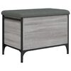 vidaXL Banc de rangement sonoma gris 62x42x45 cm bois d'ing&eacute;nierie