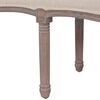 vidaXL Banc tissu bois massif 150x39,8x48 cm blanc crème