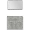 vidaXL Ensemble de meubles de salle de bain 5 pcs gris b&eacute;ton