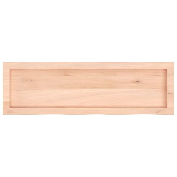 vidaXL Comptoir de salle de bain 100x30x(2-4)cm bois massif non trait&eacute;