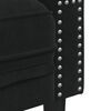 vidaXL Canap&eacute; Chesterfield avec traversins 3 places noir velours