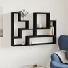 vidaXL &Eacute;tag&egrave;re murale noir 96x12x64 cm bois d&rsquo;ing&eacute;nierie