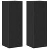 vidaXL Meuble TV mural 2 pc Ch&ecirc;ne noir Bois d'ing&eacute;nierie