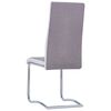 vidaXL Chaises &agrave; manger cantilever lot de 4 taupe tissu