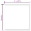 vidaXL Miroir de salle de bain &agrave; LED 60x60 cm