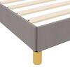 vidaXL Lit &agrave; ressorts avec matelas Taupe 140 x 190 cm tissu